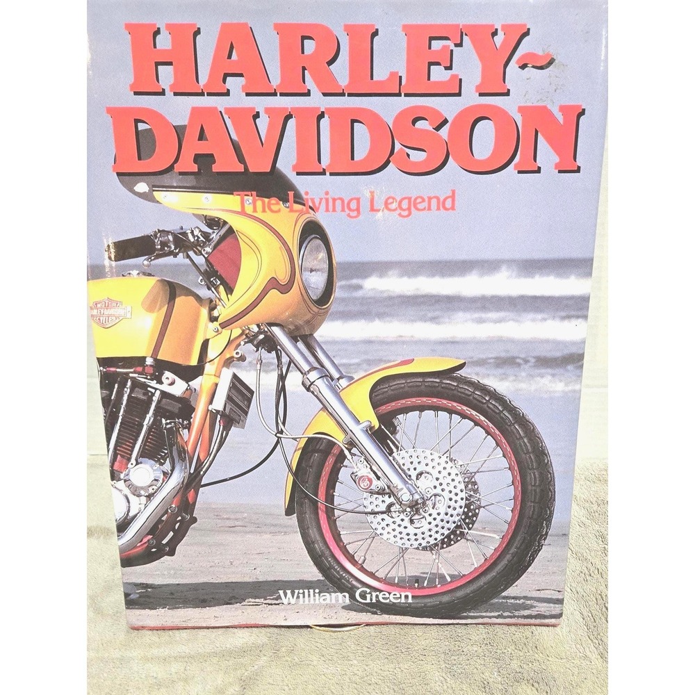 Harley Davidson The Living Legend William Green Motorcycle History 1986 Vintage